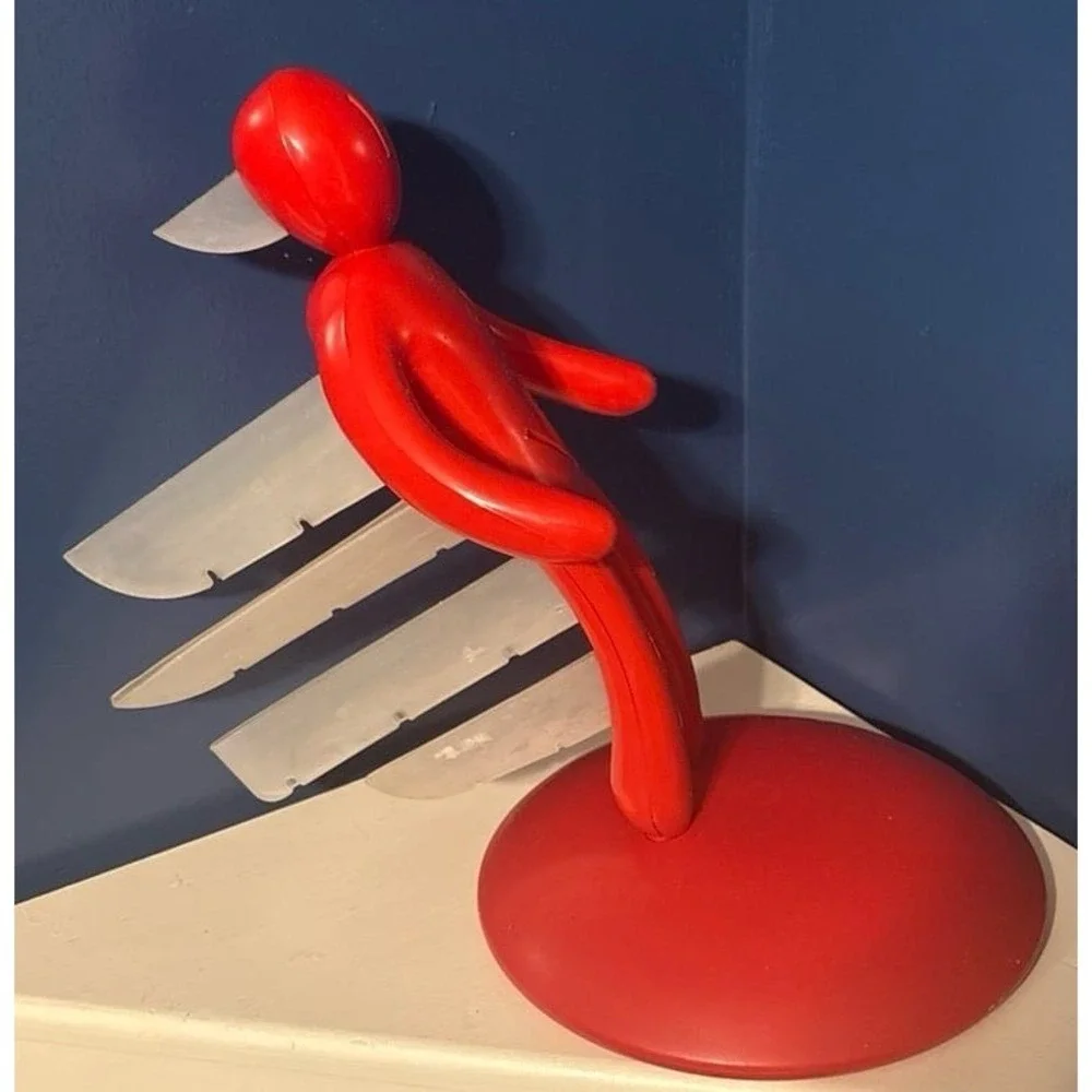 Voodoo/The Ex Red Classic HTF Knife Block, Block‎ ONLY